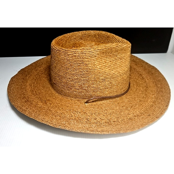 Will + Bear Austin Raffia Straw Hat - Brown Color Medium NEW - Picture 5 of 11